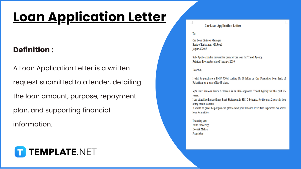 FREE 22+ Loan Application Letters Templates, PDF, DOC