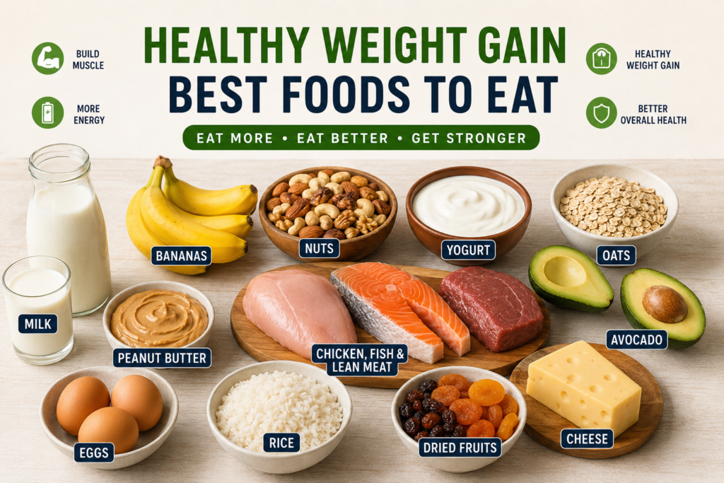 How can you gain weight in a healthy way? 15 Best foods to eat for Healthy  weight gain?