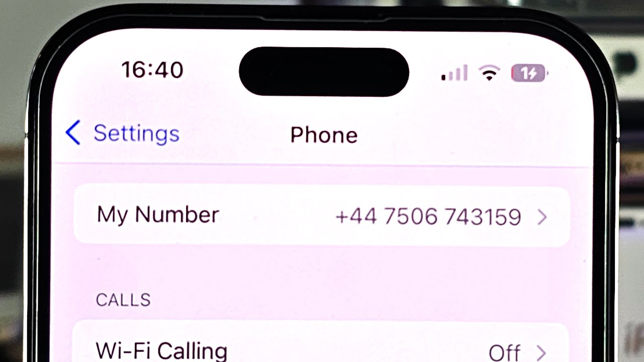 How To See Phone Number on iPhone