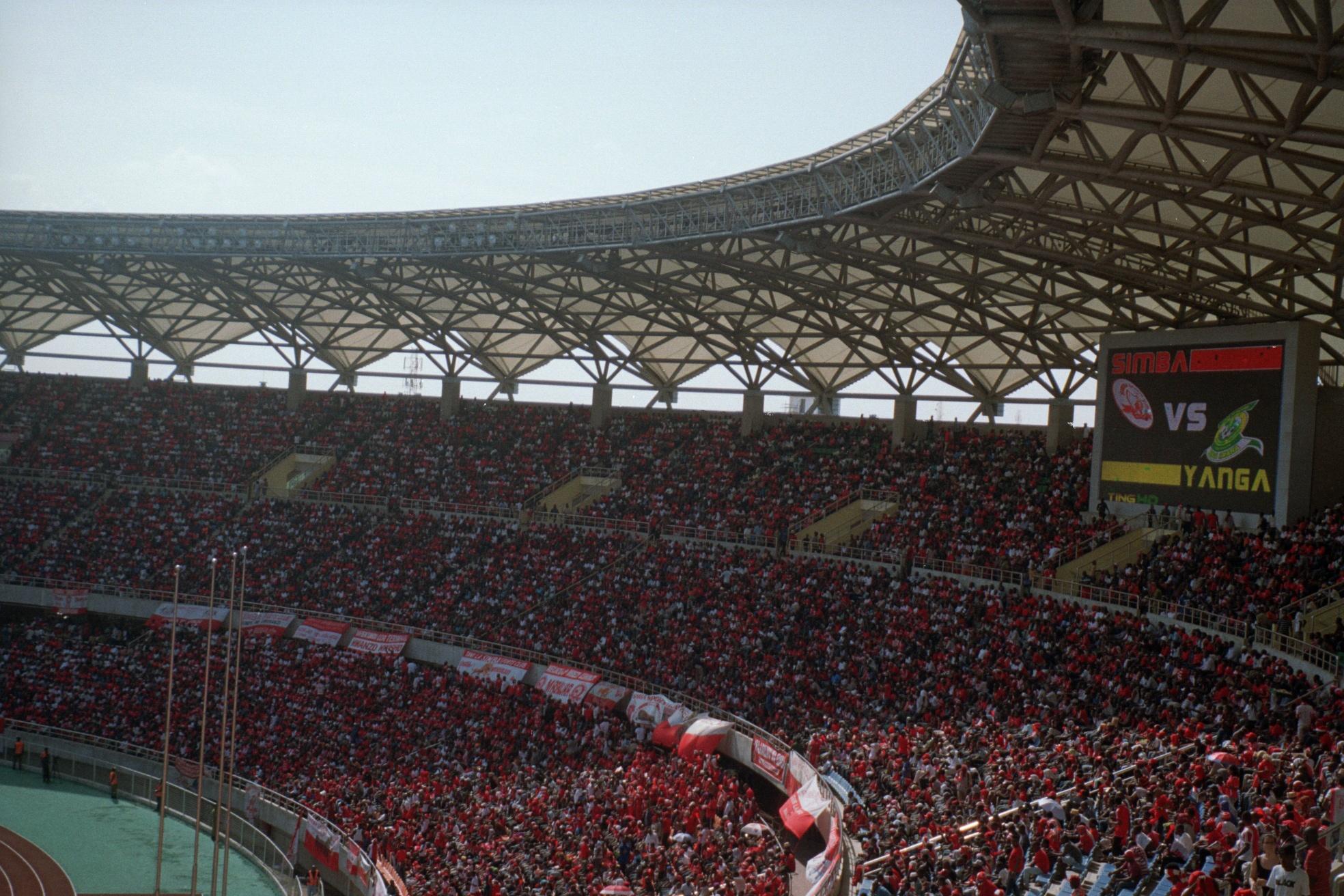 Simba fans packed inside the National Stadium to watch their team play against Yanga | African Arguments