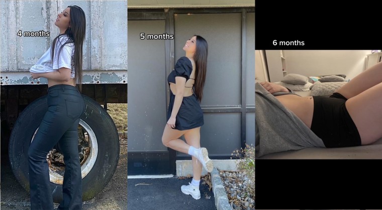 Woman With No Baby Bump Shares Pregnancy Photos